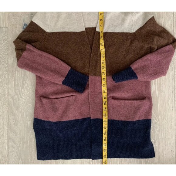 NWT Madewell Size XS Colorblock Open Cardigan Merino Alpaca Wool Blend Very Soft - Picture 5 of 5